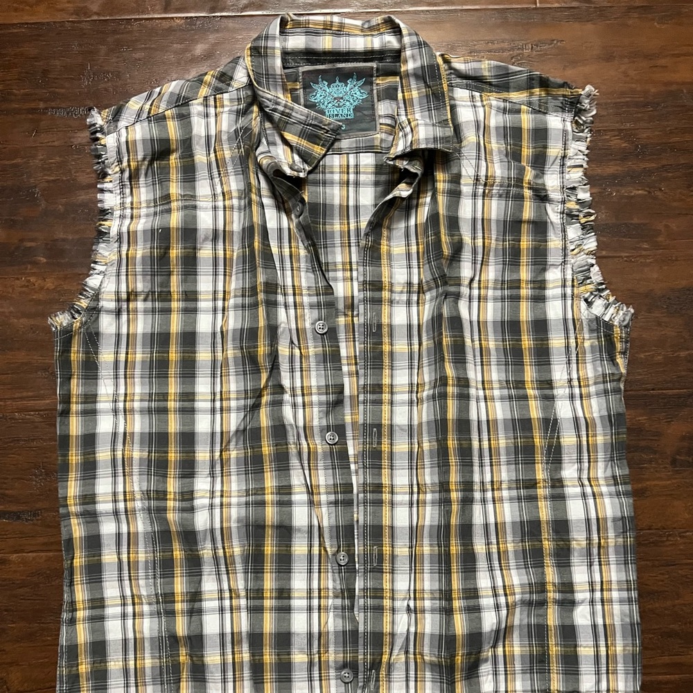 River island sleeveless dress shirt